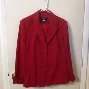 Montee red pant suit 14